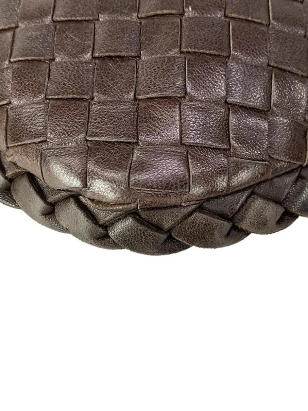 BOTTEGA VENETA Intrecciato - Dark Brown Leather Shoulder Bag - Picture 10 of 14